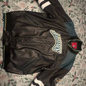Vintage 90’s G-III Carl Banks Jacksonville Jaguars Leather Jacket XXL